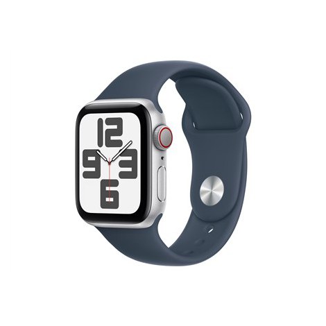 Apple Apple Watch SE (GPS + Cellular) Inteligentny zegarek 4G Aluminium Storm blue 40 mm Apple Pay Odbiornik GPS/GLONASS/Galileo
